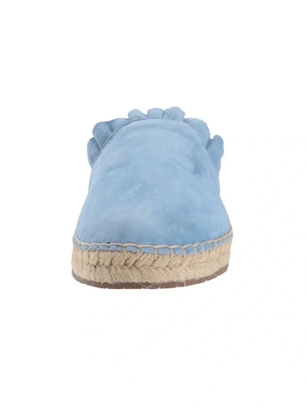 kate spade Light Blue Ruffle Espadrille Mule